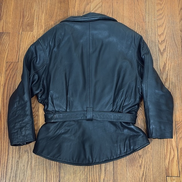 Vintage Marcia Leather Jacket Black Women’s XL Bomber Biker Moto - Picture 2 of 11
